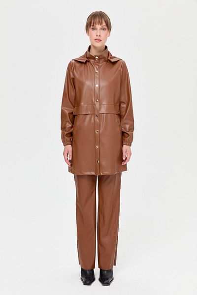 Esswaap Λεπτομερές μπουφάν Suat-Coated Water Jacket-Cap Tan