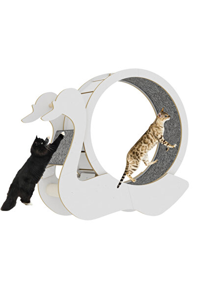 KidLe جهاز المشي للقطط من طراز سوان، جهاز المشي الصامت للقطط، جهاز المشي الصا...