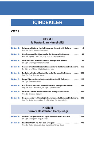 Güneş Tıp Kitabevleri Hemşirelik Saha Referans El Kitabı