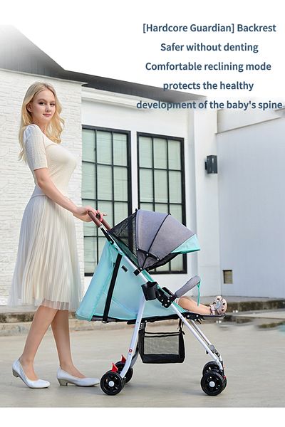 Ma Baby Stroller Stroller, Foldable Light Stroller, Baby Go Out Stroller, Simple Child Umbrella Car