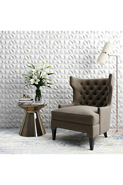 ERCTECH 10 Adet 3d Elmas Dokulu Pvc Duvar Kaplama Kendinden Yapışkanlı Boyanabilir