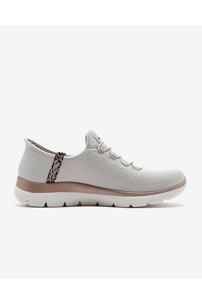 SKECHERS Summits - حذاء رياضي نسائي بيج ليوبارد شيك 150275 Ntmt