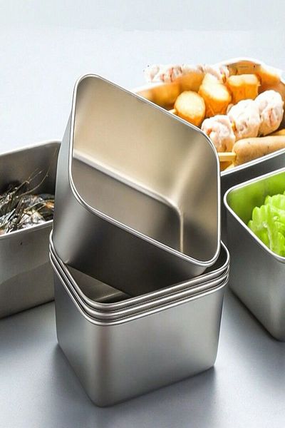Tor Store 5 Piece Stainless Steel Storage Container Meal Container Nutrition Container Food Storage Box Lunch Box