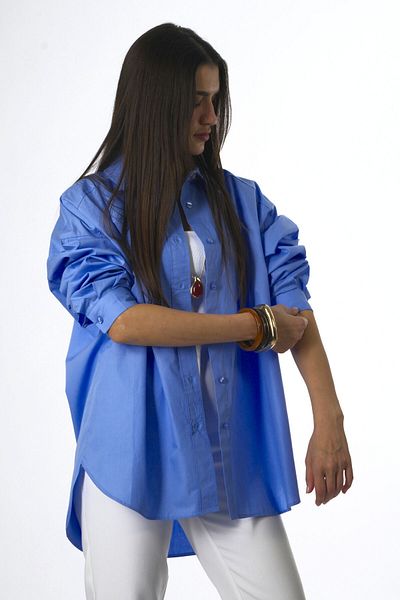 ABBRA Cămașă poplin 100% bumbac pentru femei