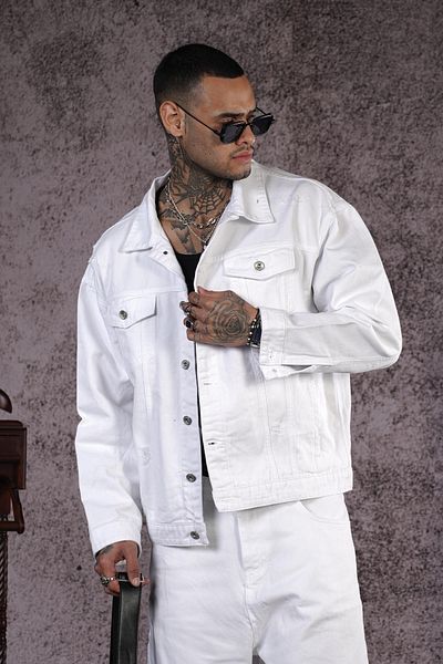 Butik Trend We Relaxed Cut Oversize Fit Unisex Τζιν μπουφάν