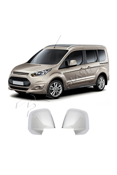 BRSPLAST Ford Tourneo Connect Uyumlu 2015-2019 Ayna Kapağı 2 Parça Abs Krom K...