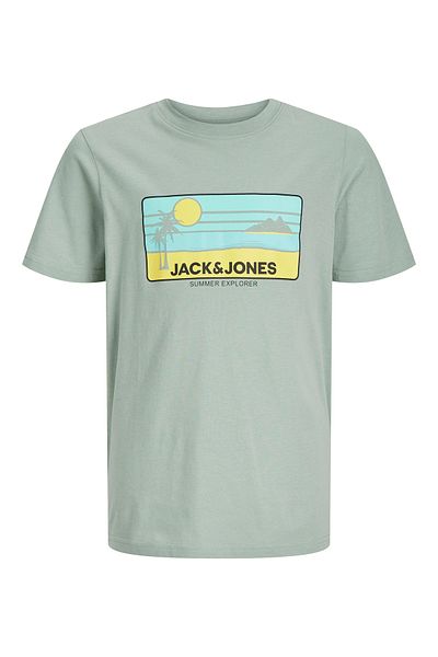 Jack & Jones Tricou de vară Jack Jones Jjpeak - Bigfoot cu cioppolu 12269975 -03 Turcă pentru copii