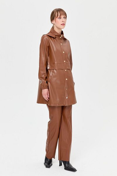 Esswaap Λεπτομερές μπουφάν Suat-Coated Water Jacket-Cap Tan