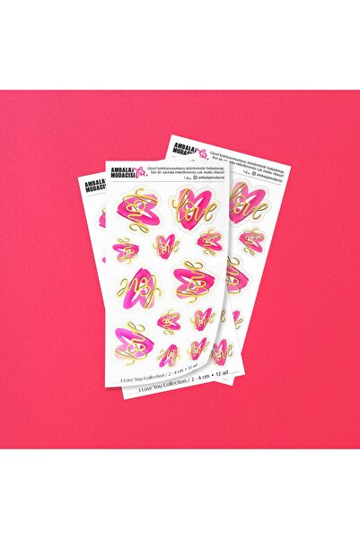 Ambalaj Modacısı مجموعة أنا أحبك (نمط الحب 2-4 سم)
