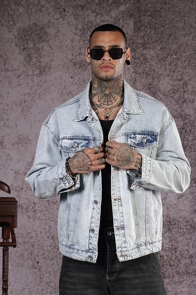 Butik Trend We Relaxed Cut Oversize Fit Unisex Τζιν μπουφάν