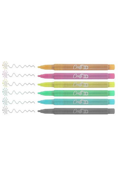 Nassau fine art Set 6 Markere Colorate Pentru Contur Craft Sensations