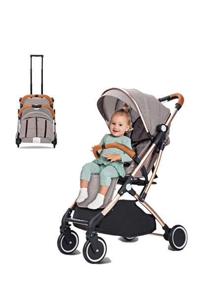 KidLe Three - fold belt puller can be mounted on the airplane pram
