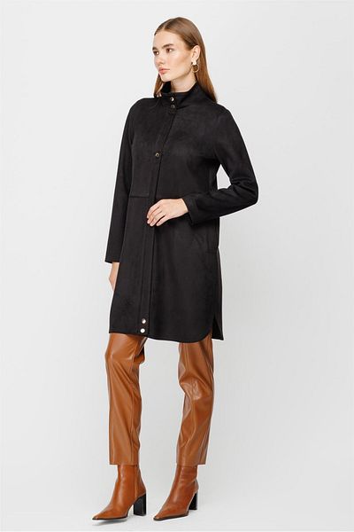 Esswaap Μαύρο Suede Fabric - Εφέ Φορέσεως και Εξόδου