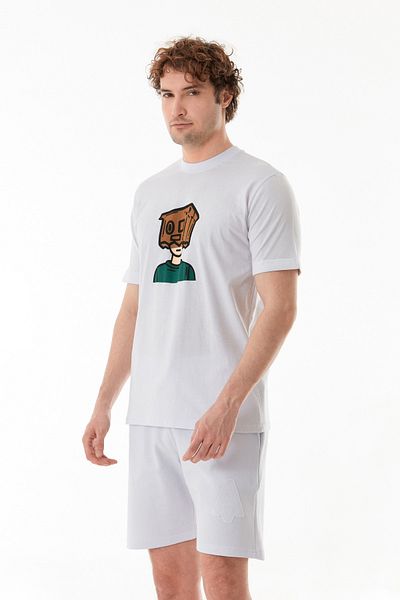 Fulla Moda Digital Print Crew Neck T-Shirt