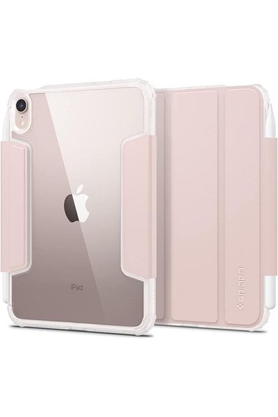 Spigen غطاء حماية Ultra Hybrid Pro مصمم لجهاز iPad Mini 7 (2024) وiPad Mini 6 (2021) باللون الذهبي الوردي
