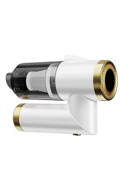 COOYA Handheld Car Vacuum Cleaner, Wireless Car, Dry Wet Dual-use, Super Suction, Foldable(White)