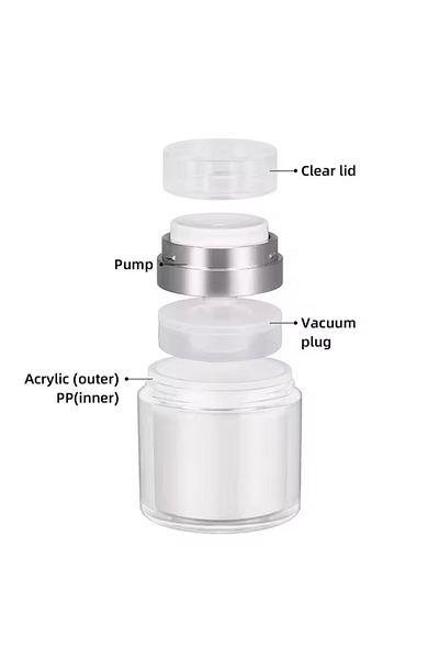 Beauty Box 1Pcs Good Quality and Hygienic Easy to Use Press to Fill Empty Cream Bottle 30ml