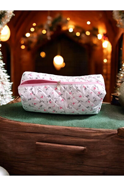 nartella Travel Makeup Bag for Mini Rose Pattern Hair Stylers - Quilted Bag - XXL