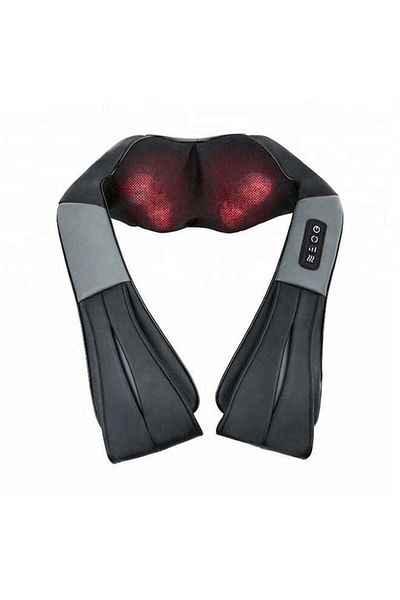 COOYA Neck Shoulder Back Massager, Heat, Electric Deep Tissue 3D Kneading, for Muscle Pain
