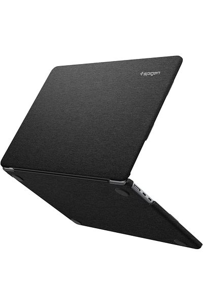 Spigen غطاء حماية Urban Fit مصمم لجهاز MacBook Air مقاس 13 بوصة 2024 M3 - أسود