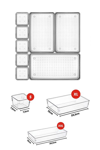 Nandy Home Οργάνωση συρταριών 8 τεμαχίων, Σετ Organizer