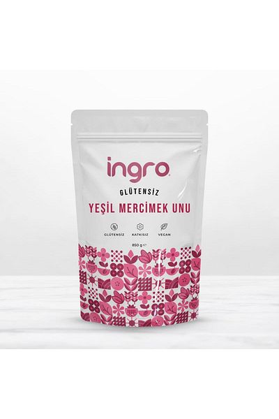 İngro Ingro Gluten Free Green Lentil Flour 850 g