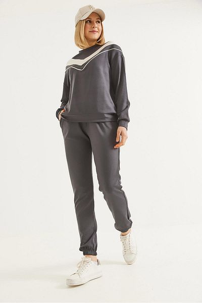 CALİENTE Garnilli Osyho Fabric Women's Double Suit Smoked