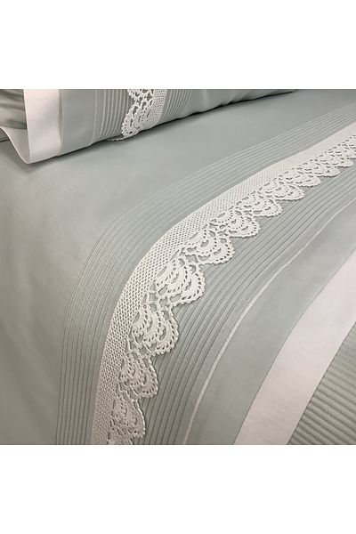 OYA home Lacy Cotton Pique Set - Green - 6 Pieces
