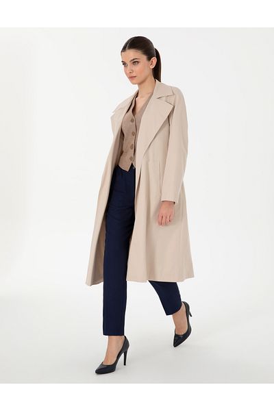 Pierre Cardin Beige Trench Coat 50306055 -Vr011