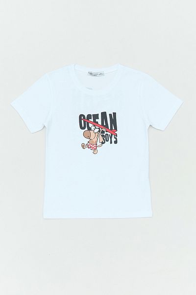 Fulla Moda Μπλουζάκι για αγόρι 100% βαμβακερό μπροστά και πίσω