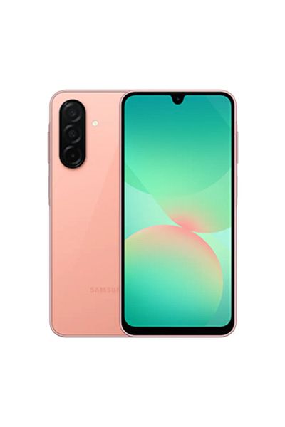 Samsung هاتف جالاكسي A26 5G، ذاكرة وصول عشوائي (RAM) سعة 6 جيجابايت، وذاكرة داخلية سعة 128 جيجابايت، يعمل بنظام أندرويد - وردي خوخي