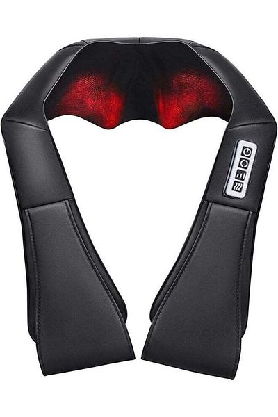 COOYA Neck Back Massager, Electric 3D Deep Tissue Kneading  with Heat for Pain Relief, Home Office
