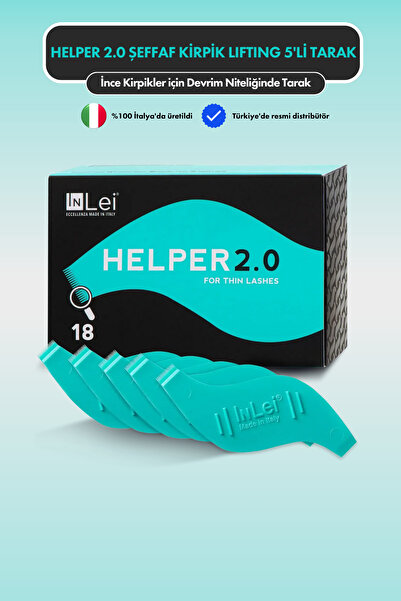 İnLei Helper 2.0 Profesyonel Italyan Kirpik Lifting Tarak 5'li Kutu