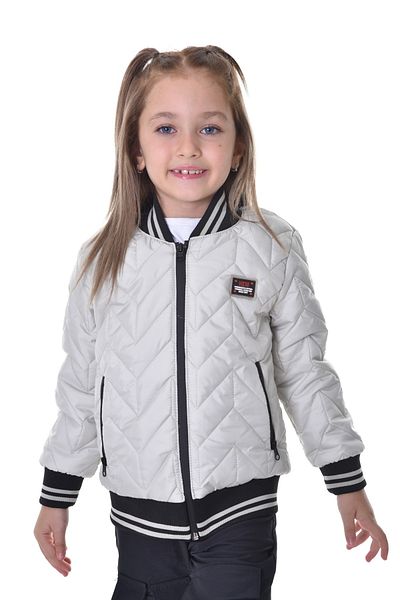 freemen Sports Girl Sports Children Stone College Collar Lined Water and Wind Proof Zipper Pocket Coat Jacket