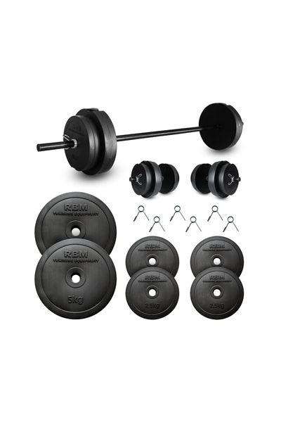 Dambıl Premium 25 Kg Halter Seti Seti Ve Fitness Ağırlık Seti (Orijinal Hamma...