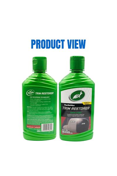 Turtle Wax Trim Restorer – 296ml, Restores Faded Plastic & Rubber Trim with Quick & Easy Application