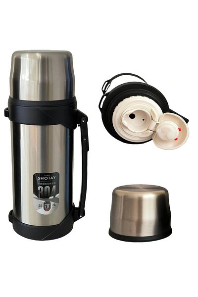 GLANCE 2.0L Silver Shotay Steel Thermos