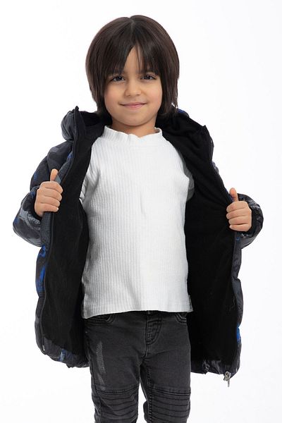 freemen Sports Men's Digital Pattern Fleece Water and Windproof Hooded Coat