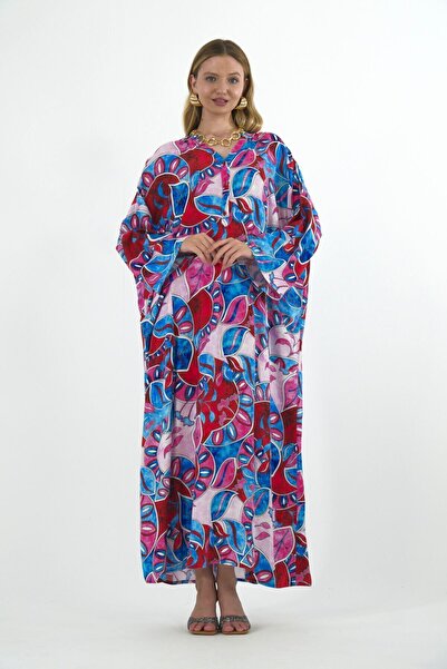 ABBRA Women's Half Sleeve Front Pocket Oversize 100% Viscose Summer Dress