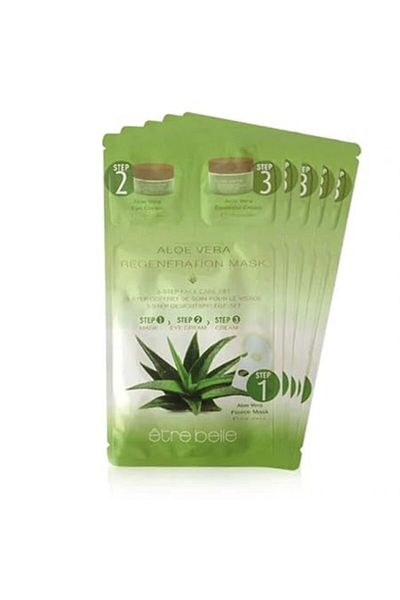 être belle Aloe Vera 3-Phase Facial Care Set; Moisturizing Mask; Care Mask