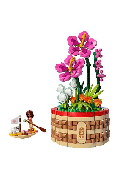 LEGO Moana's Disney Flower Pot 43252 - Mini Doll Figure for Children over 9 Years Old