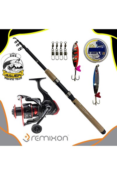 Çabukav Yuweishi TS 3000 Bauer Pulsar 210 Cm 10-30 Gr Tele Spin Olta Takımı Seti