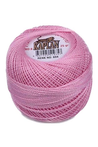 MenSak Alray Kaplan Etamine and Cross Stitch Thread No 8 Code/Colour: 604 - Royaleks