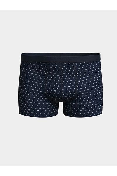 LC Waikiki Navy Blue Standard Fit Cotton Flexible Men's Boxers 3-Piece