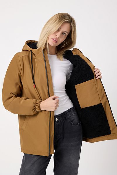 Firststops Γυναικείο Tan Fur DoorSport CoatsParka