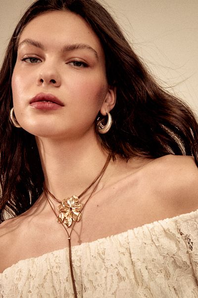 Stradivarius Off-the-shoulder Lace Top Limited Edition