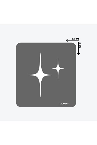 ONE SPRAY TATTOO Yılbaşı Yıldızı Dövme Şablonu (SPREYSİZ)