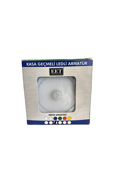 Lambax Hareket Sensörlü Yuvarlak Merdiven Spot Koridor Aydınlatma Mavi