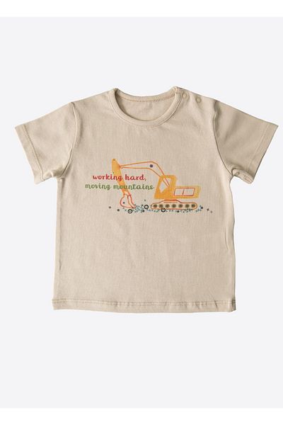 kitikate Organic working hard 2-pack blue t-shirt