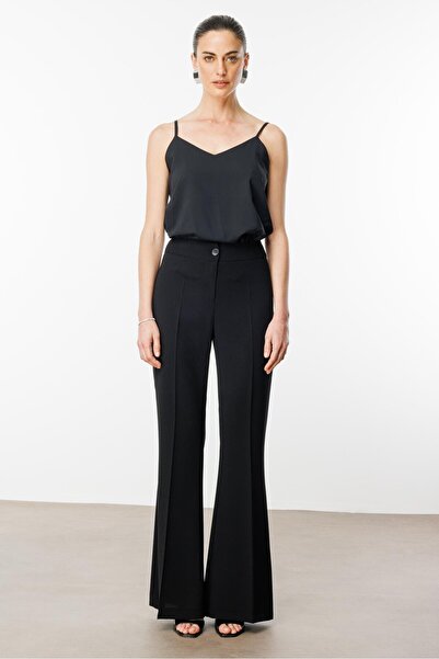 Moda İlgi Modailgi Bol Paça Takım Pantolon - 75001,75002 Siyah